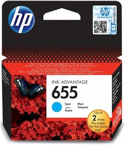 HP 655, cyan, 600 strán