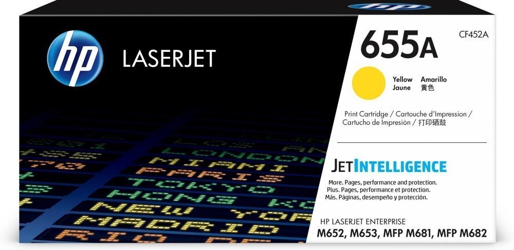 HP 655A žlutá LaserJet Cartridge, CF452A