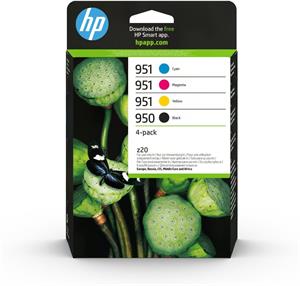 HP 950/951, čierna + farebná  4-balenie