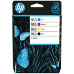 HP 953, farebné + čierna, 4 balenie