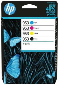 HP 953, farebné + čierna, 4 balenie