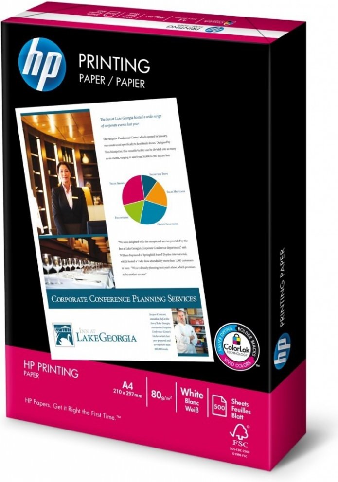 HP A4 Kancelársky papier, 80g/m2, matný, 500ks