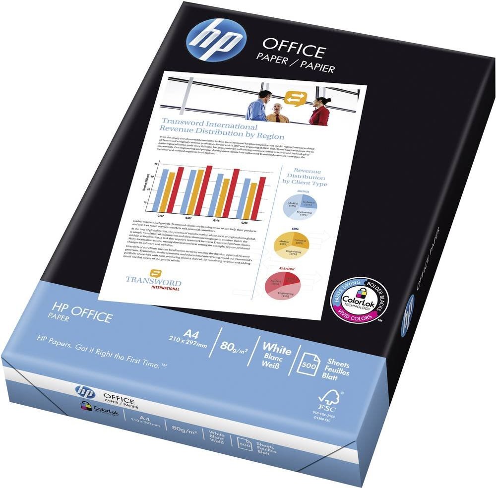 HP A4 Kancelársky papier, 80g/m2, matný, 500ks