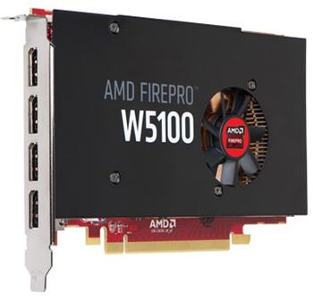 HP AMD FirePro W5100 4GB 4xDP