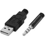 HP DHE-8001U, slúchadlá s mikrofónom, čierne