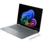 HP OmniBook X Flip 14-fk0001nc, strieborný