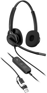 HP Poly Mission 425 Stereo USB Wired Headset Classic