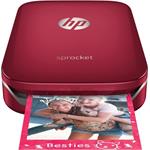 HP Sprocket Photo Printer, červená