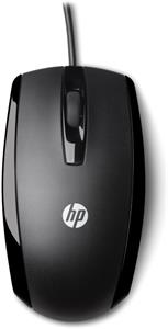 HP X500, drôtová USB Myš, čierna