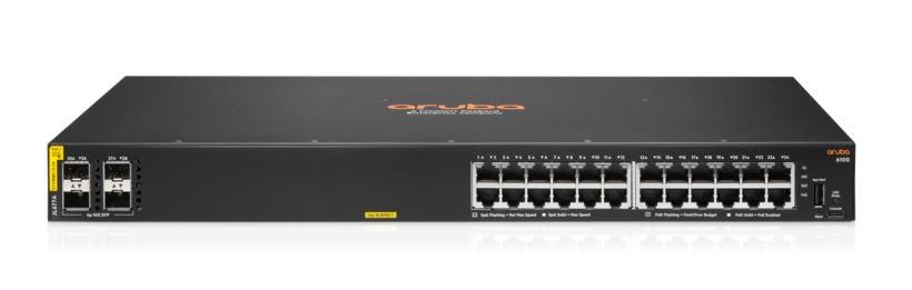 HPE Aruba Networking CX 6100 24G Class4 PoE 4SFP+ 370W Switch