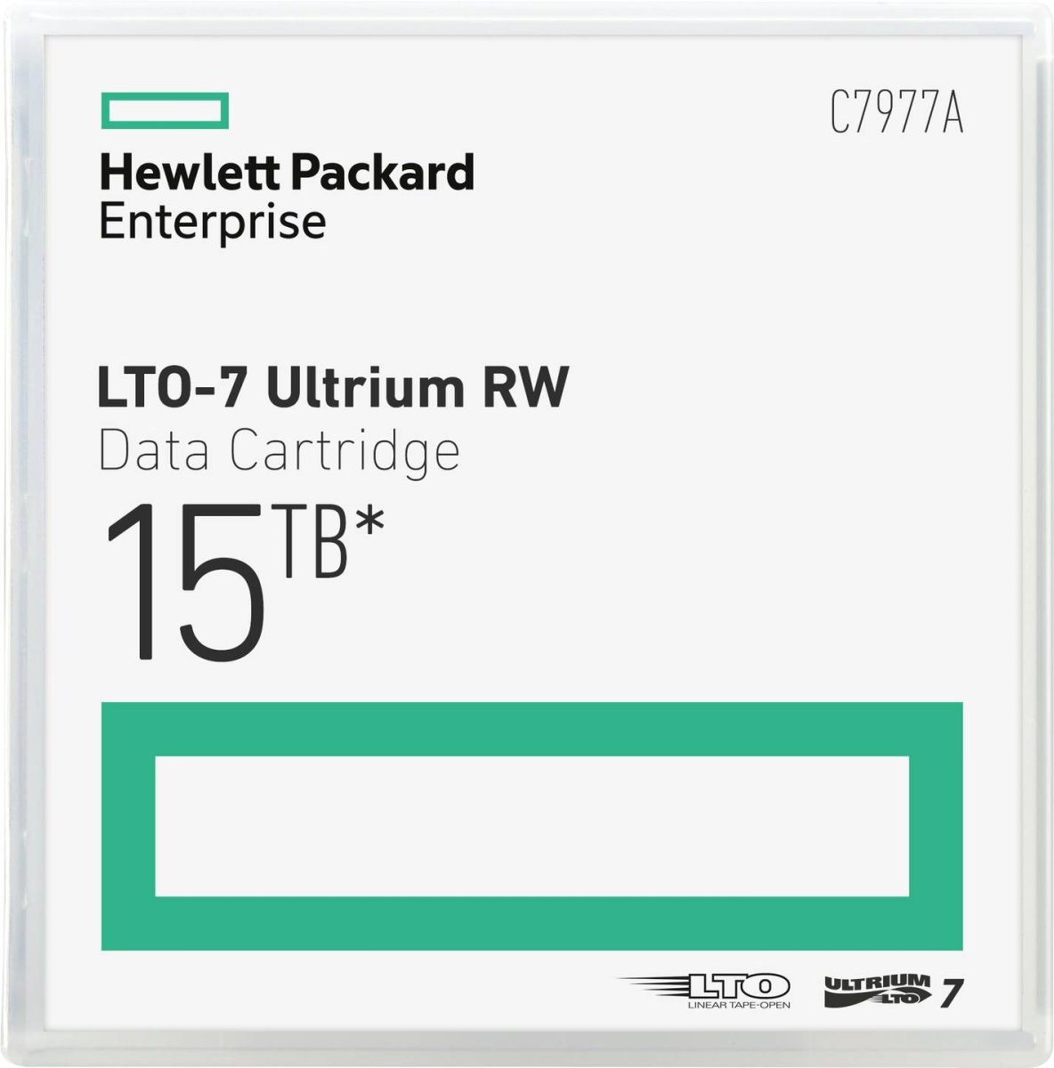 HPE LTO-7 Ultrium 15TB RW Data Cartridge C7977A