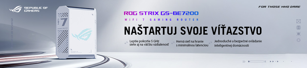 Hraj bez lagov! ASUS ROG Strix GS-BE7200 WiFi 7