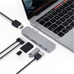 Hyper DUO 7v2 MacBook Pro Hub USB-C, sivý