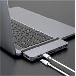 Hyper DUO 7v2 MacBook Pro Hub USB-C, sivý