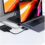 Hyper DUO 7v2 MacBook Pro Hub USB-C, sivý