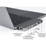 Hyper DUO 7v2 MacBook Pro Hub USB-C, sivý