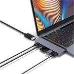 Hyper DUO 7v2 MacBook Pro Hub USB-C, sivý