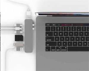 Hyper PRO rozbočovač, MacBook Pro 8v2 Hub, Dokovacia stanica, sivá