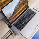 HyperDrive NET Hub for USB-C pre MacBook Pro, sivý