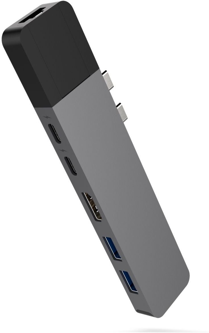 HyperDrive NET Hub for USB-C pre MacBook Pro, sivý