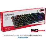 HyperX Alloy Origins, klávesnica, čierna