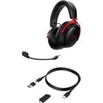 HyperX Cloud III Wireless, bezdrôtové slúchadlá, červené