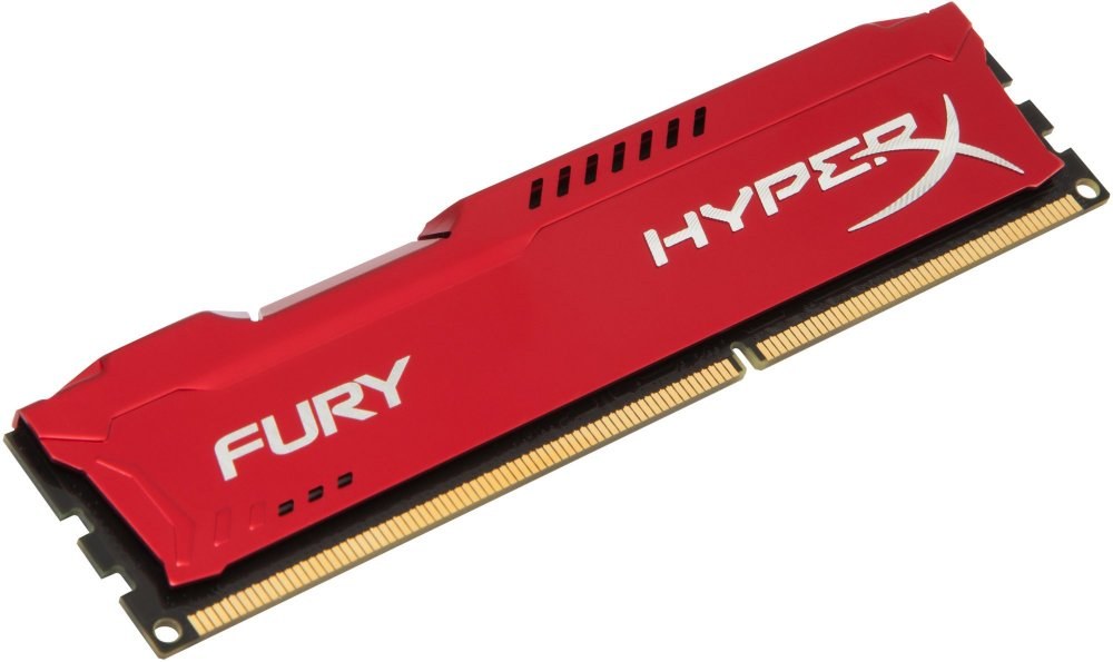 HyperX Fury, DDR3, DIMM, 1333 MHz, 4 GB, CL9, červená