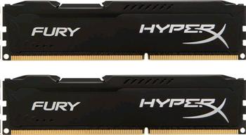 HyperX Fury, DDR3, DIMM, 1600 MHz, 8 GB (2x 4 GB kit), CL10, čierna