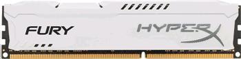 HyperX Fury, DDR3, DIMM, 1600 MHz, 8 GB, CL10, biela