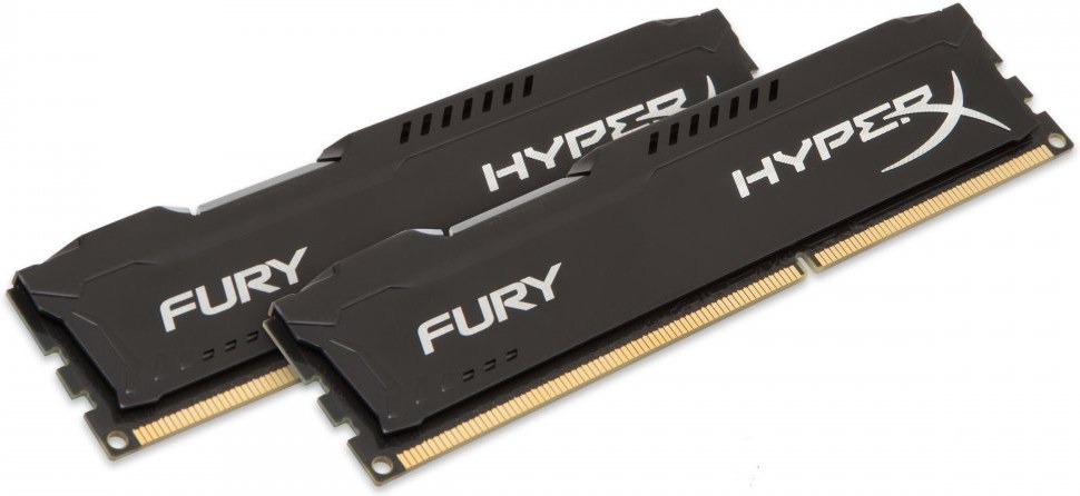 HyperX Fury, DDR3, DIMM, 1866 MHz, 8 GB (2x 4 GB kit), CL10, čierna