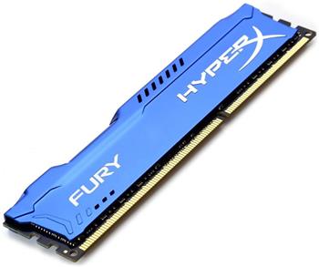 HyperX Fury, DDR3, DIMM, 1866 MHz, 8 GB, CL10, modrá