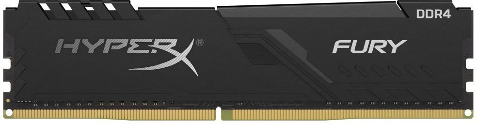 HyperX Fury, DDR4, DIMM, 2400 MHz, 4 GB, CL15, Intel XMP, čierna