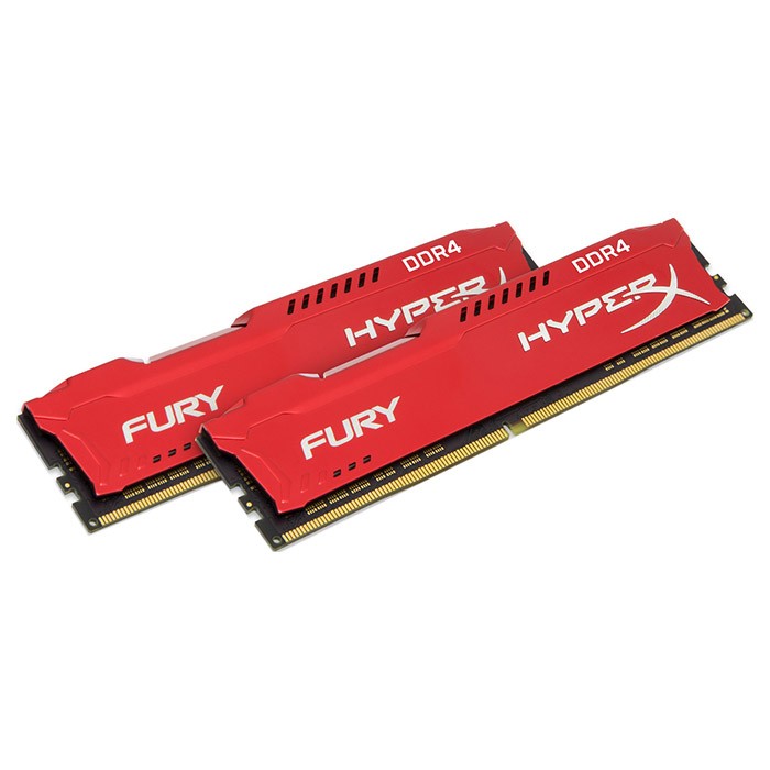 HyperX Fury, DDR4, DIMM, 2933 MHz, 16 GB (2x 8 GB kit), CL17, červená
