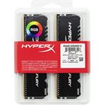 HyperX Fury, DDR4, DIMM, 3200 MHz, 16 GB (2x 8 GB kit), CL16, Intel XMP, RGB, čierna