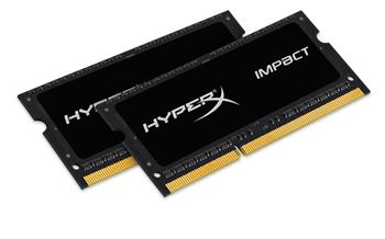 HyperX Impact, DDR3L, SO-DIMM, 1866 MHz, 16 GB (2x 8 GB kit), CL11, Low Voltage, čierna