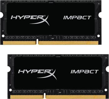 HyperX Impact, DDR3L, SO-DIMM, 2133 MHz, 16 GB (2x 8 GB kit), CL11, 1.35 V, čierna