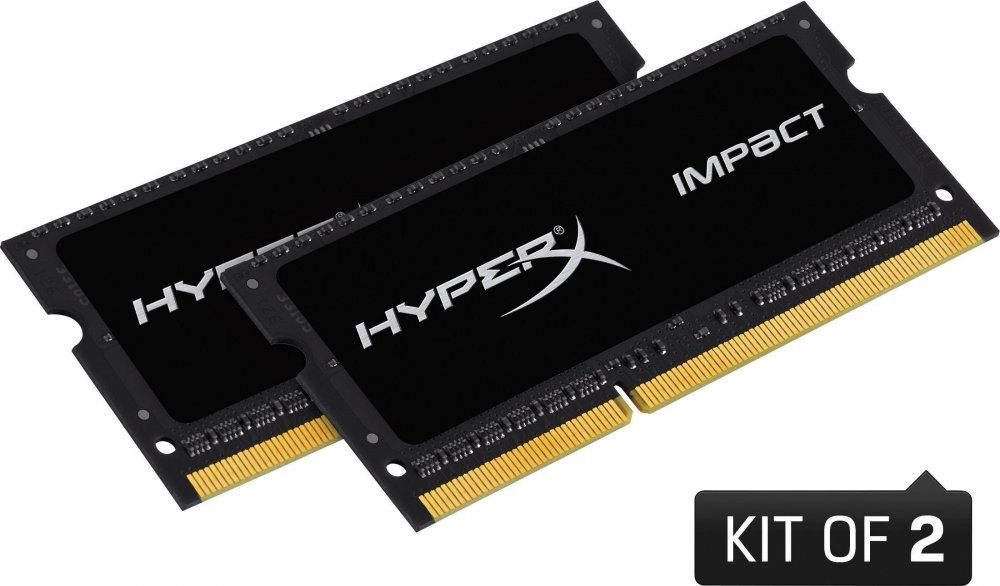 HyperX Impact, DDR4, SO-DIMM, 2933 MHz, 32 GB (2x 16 GB kit), CL17, čierna