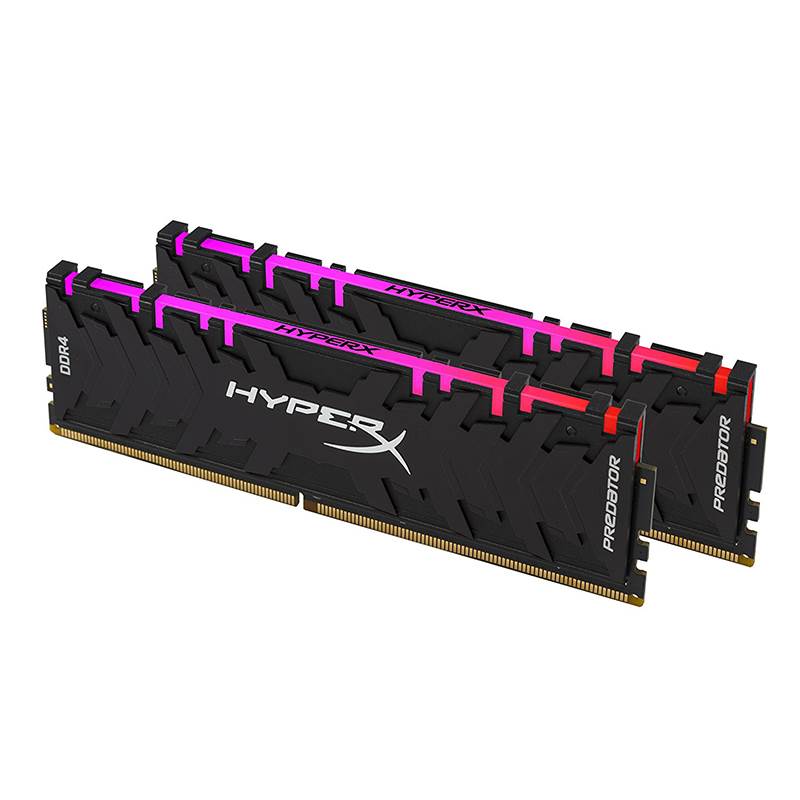 HyperX Predator, DDR4, DIMM, 2933 MHz, 16 GB (2x 8 GB kit), CL15, Intel XMP, RGB, čierna