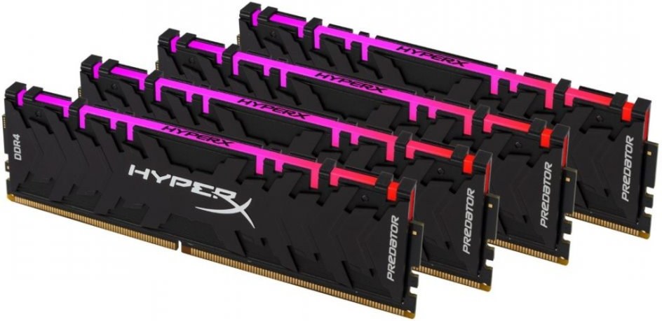 HyperX Predator RGB XMP, DDR4, DIMM, 3200 MHz, 32 GB (4x 8 GB kit), CL16