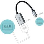 i-tec adaptér, USB-C - VGA, 60Hz, strieborný