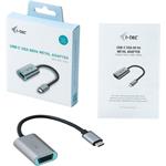 i-tec adaptér, USB-C - VGA, 60Hz, strieborný
