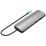 i-Tec dokovacia stanica USB-C Metal Nano, 2x USB 3.2, 2x USB 2.0, 2x HDMI, LAN, Power Delivery 100W