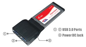 I-tec Express Card to 2x USB 3.0 SuperSpeed