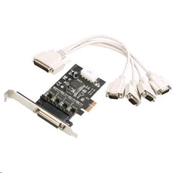 i-tec PCI-E POS Card 4x Powered RS232 DC 5/12V