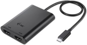i-Tec redukcia USB-C na 2x HDMI M/F, káblová, 0,15m