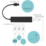 i-Tec Slim USB 3.0 HUB + LAN RJ45