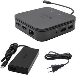 i-Tec Thunderbolt 3 Travel Dock Dual 4K Display with Power Delivery 60W + i-tec Universal Charger 77W