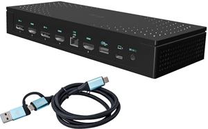 i-tec Universal 5x 4K Display, dokovacia stanica, Power Delivery 100W