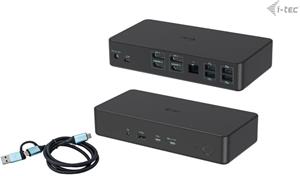 i-Tec USB 3.0, USB-C, Thunderbolt 3 Professional Dual 4K Display Dock.st. Gen2, PD 100W