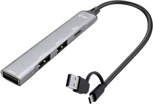 i-tec USB-A/USB-C Metal HUB 1x USB-C 3.1 + 3x USB 2.0